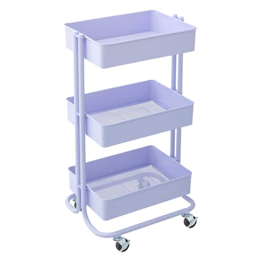 Lexington 3-Tier Rolling Cart by Simply Tidy